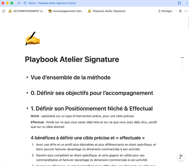 Playbook Atelier Signature
